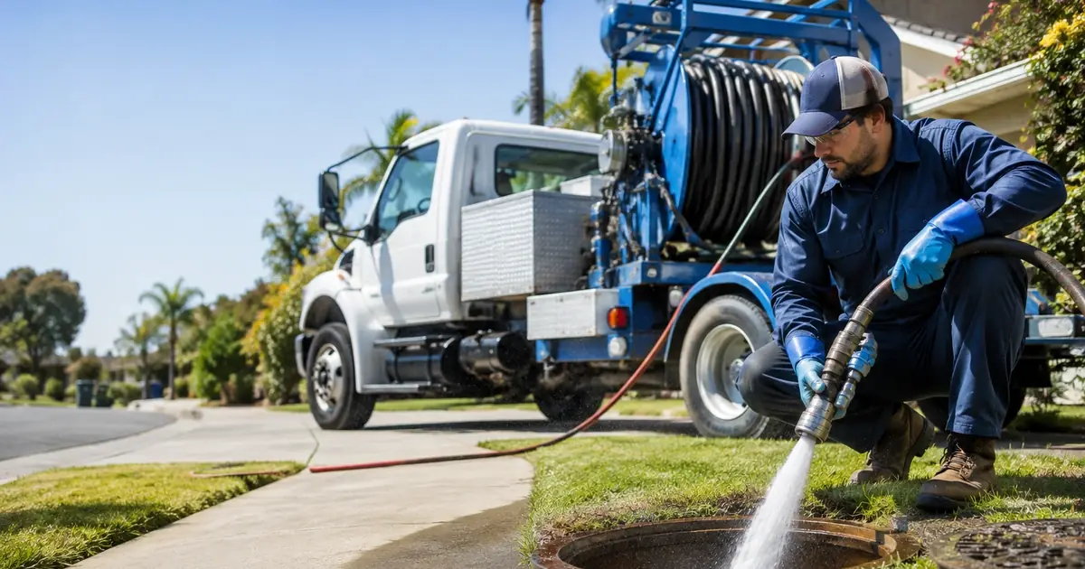 Hydro jet sewer cleaning Llano