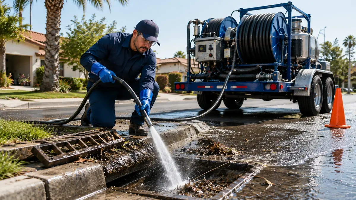 Storm Drain Hydro Jet Cleaning in Llano